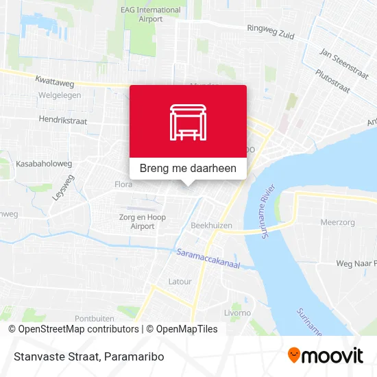 Stanvaste Straat kaart