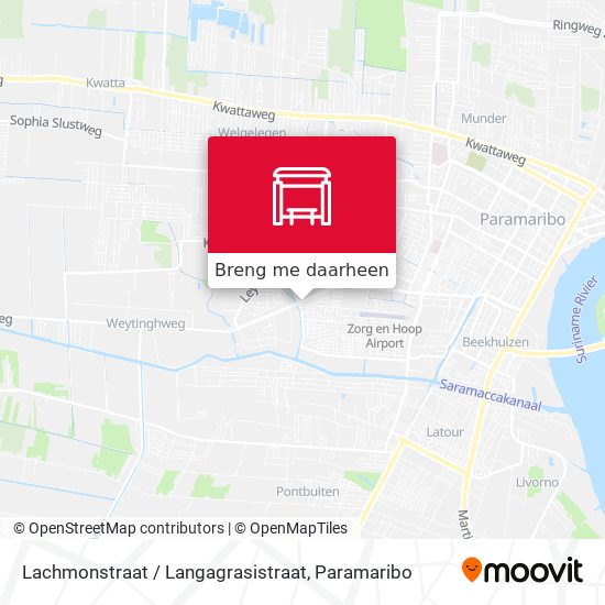 Lachmonstraat / Langagrasistraat kaart