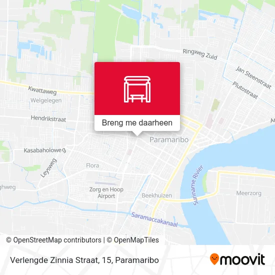 Verlengde Zinnia Straat, 15 kaart
