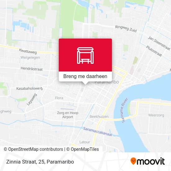 Zinnia Straat, 25 kaart