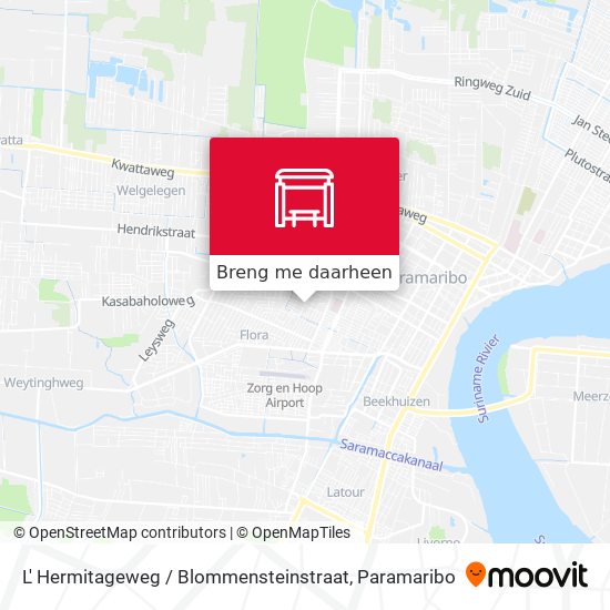 L' Hermitageweg / Blommensteinstraat kaart