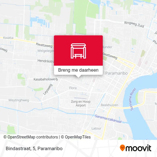 Bindastraat, 5 kaart