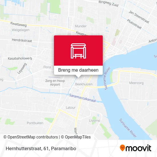 Hernhutterstraat, 61 kaart