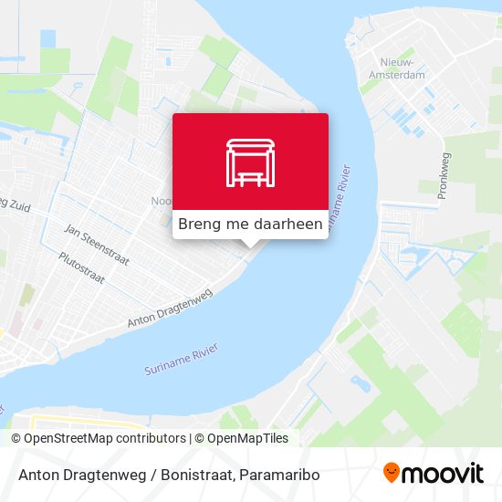 Anton Dragtenweg / Bonistraat kaart