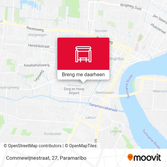 Commewijnestraat, 27 kaart