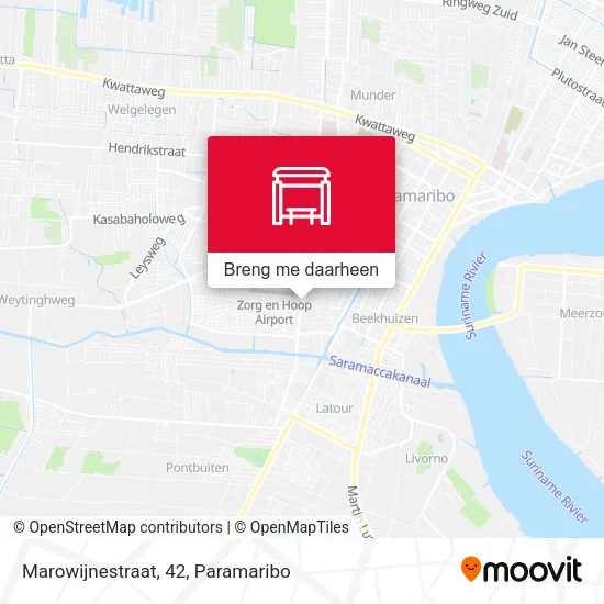 Marowijnestraat, 42 kaart