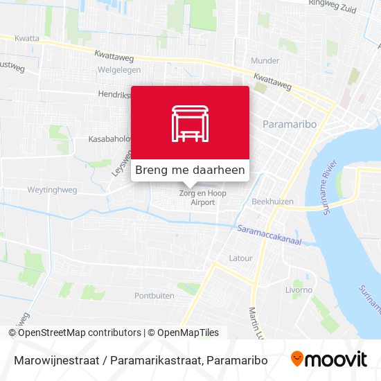 Marowijnestraat / Paramarikastraat kaart