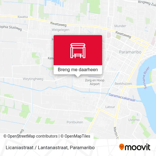 Licaniastraat / Lantanastraat kaart