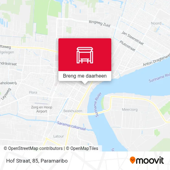 Hof Straat, 85 kaart