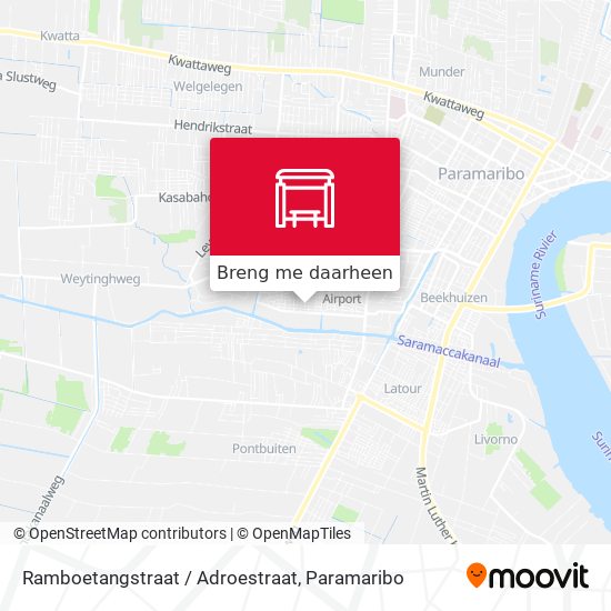 Ramboetangstraat / Adroestraat kaart
