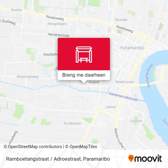 Ramboetangstraat / Adroestraat kaart