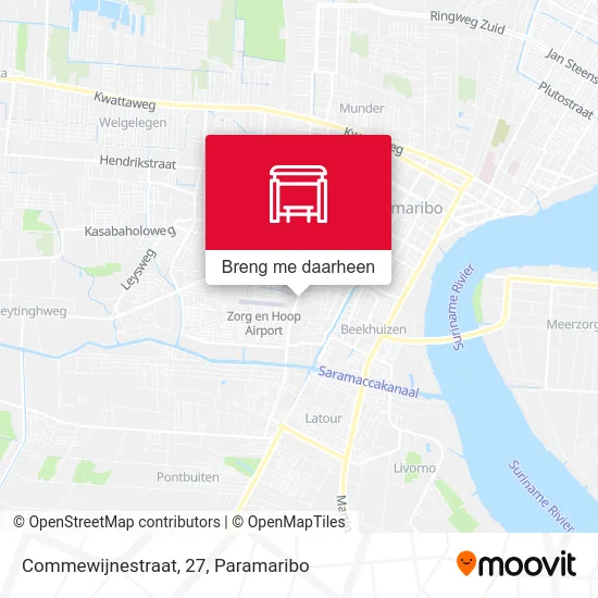 Commewijnestraat, 27 kaart