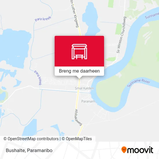 Bushalte kaart
