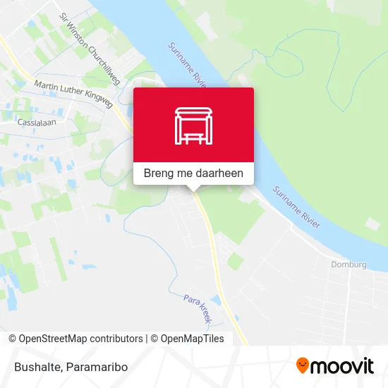 Bushalte kaart