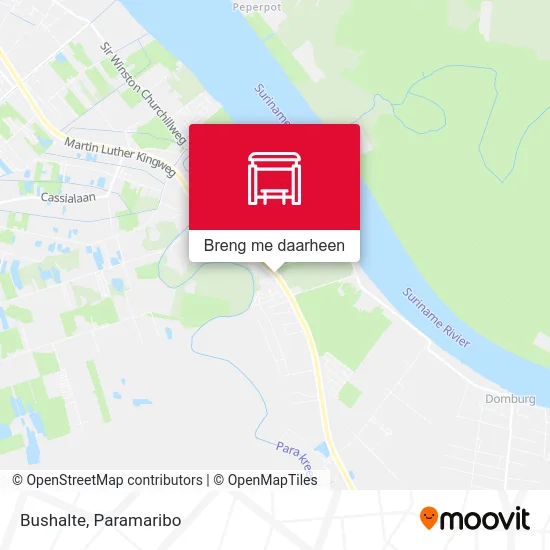 Bushalte kaart