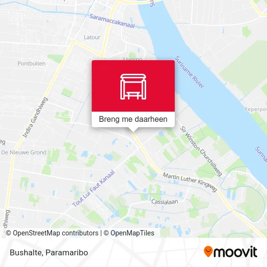 Bushalte kaart