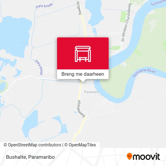 Bushalte kaart