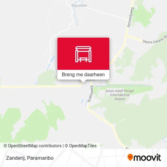 Zanderij kaart
