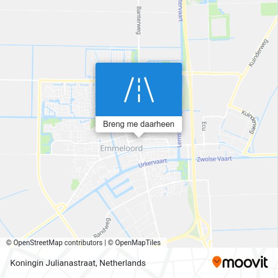 Koningin Julianastraat kaart
