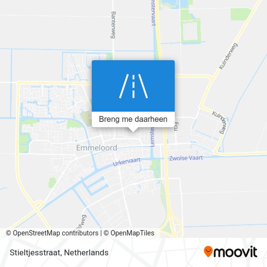 Stieltjesstraat kaart