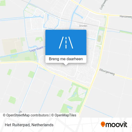 Het Ruiterpad kaart