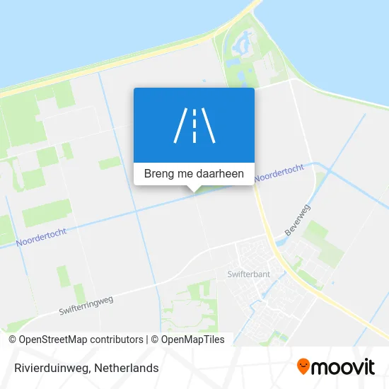 Rivierduinweg kaart