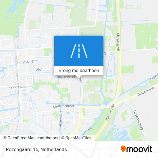 Rozengaard 15 kaart