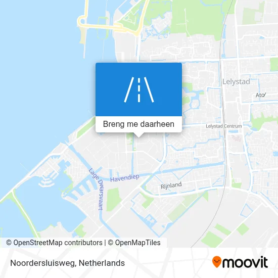 Noordersluisweg kaart