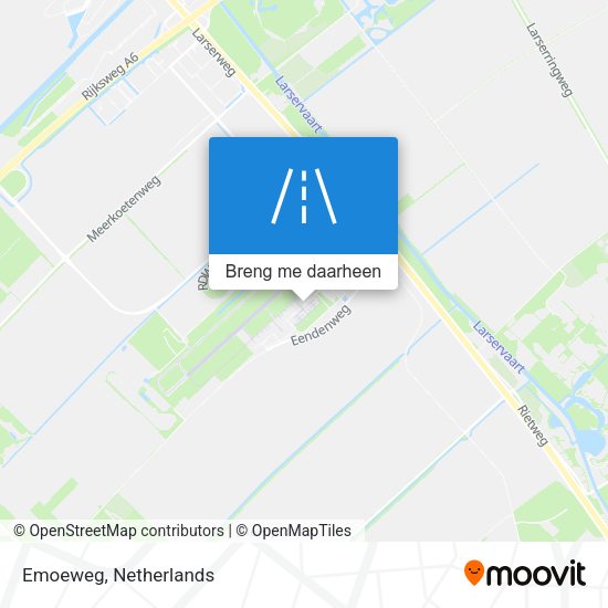 Emoeweg kaart