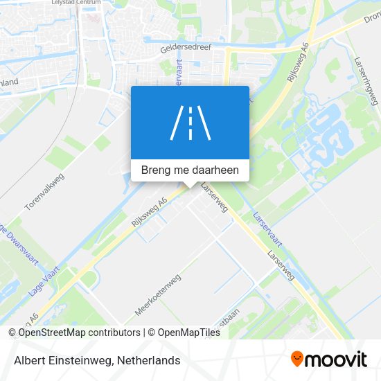 Albert Einsteinweg kaart