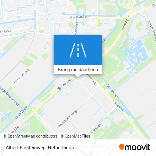 Albert Einsteinweg kaart