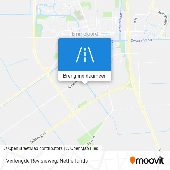 Verlengde Revisieweg kaart