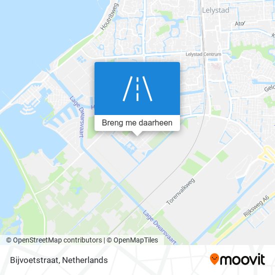 Bijvoetstraat kaart