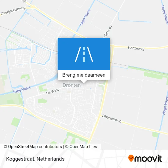 Koggestraat kaart
