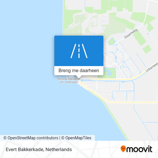 Evert Bakkerkade kaart