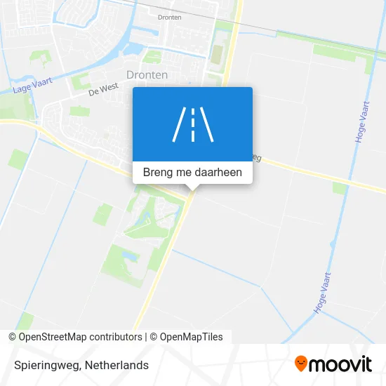 Spieringweg kaart
