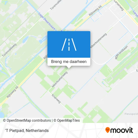 'T Pietpad kaart