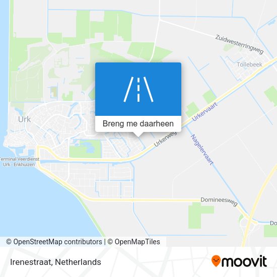 Irenestraat kaart