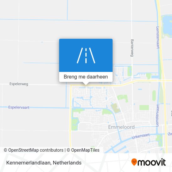 Kennemerlandlaan kaart