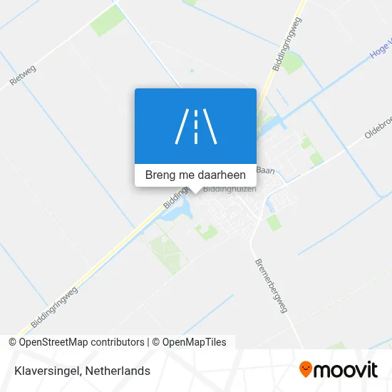 Klaversingel kaart
