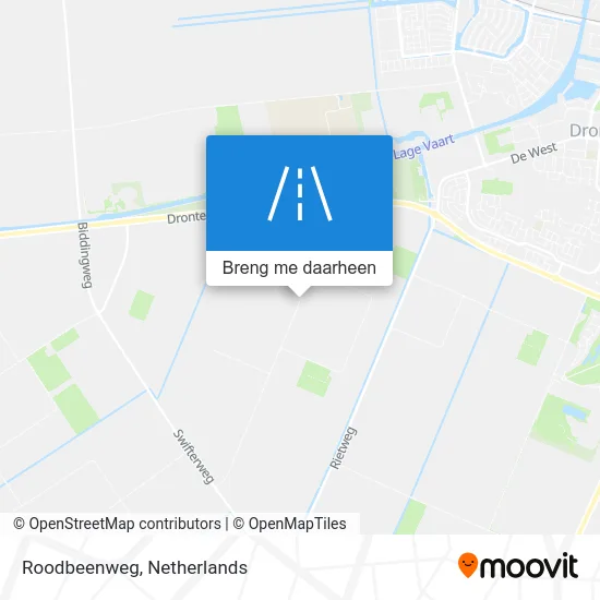 Roodbeenweg kaart