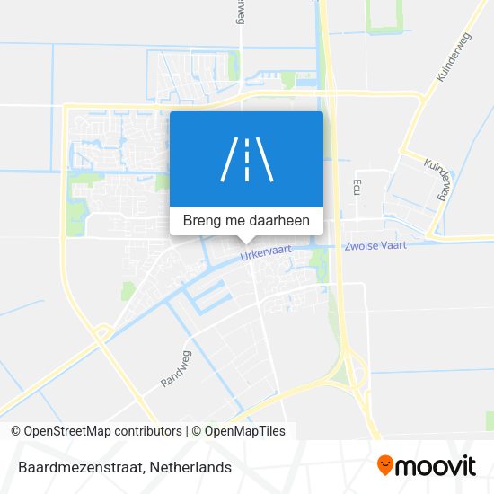 Baardmezenstraat kaart