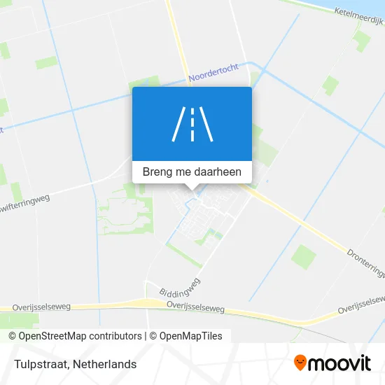 Tulpstraat kaart
