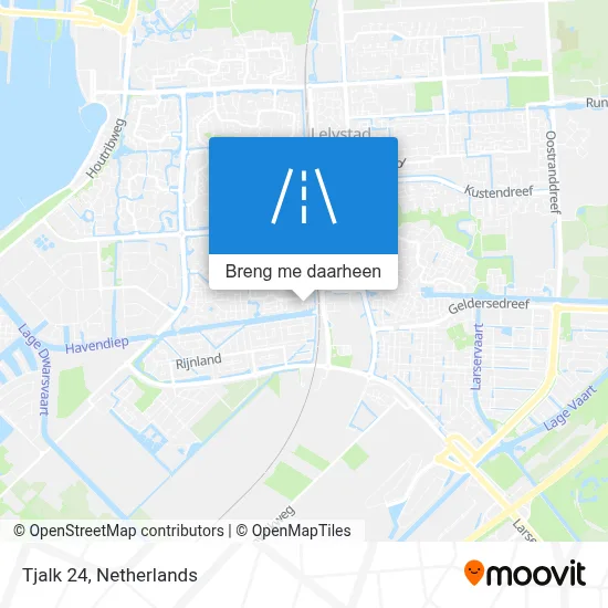 Tjalk 24 kaart