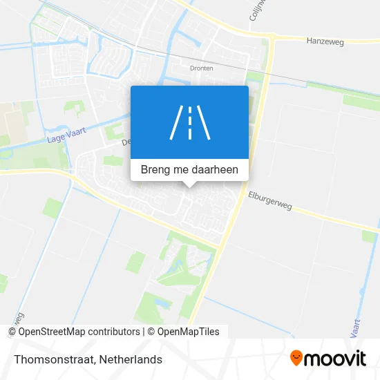 Thomsonstraat kaart