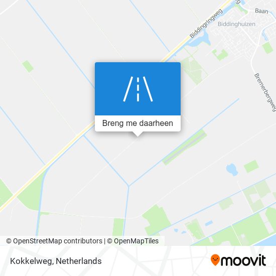 Kokkelweg kaart