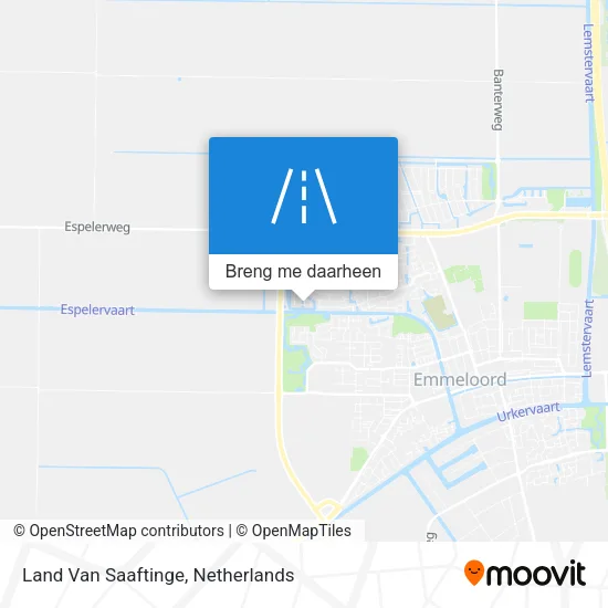 Land Van Saaftinge kaart