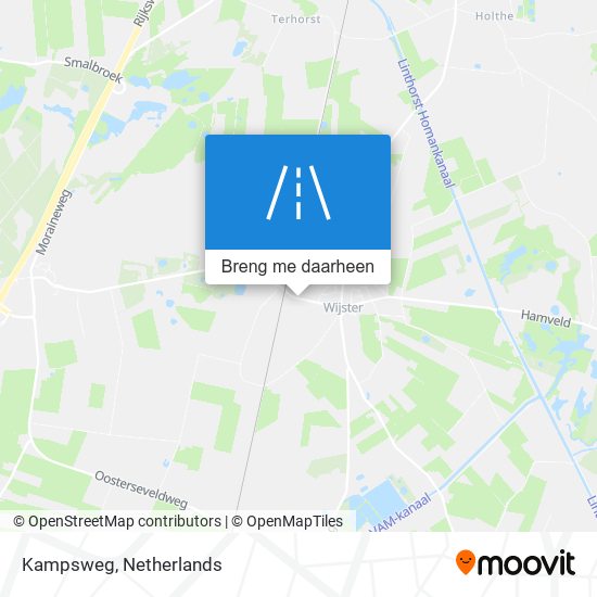 Kampsweg kaart