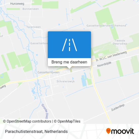 Parachutistenstraat kaart