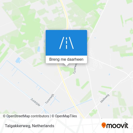 Talgakkerweg kaart